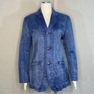 Diesel faux denim blazer jacket